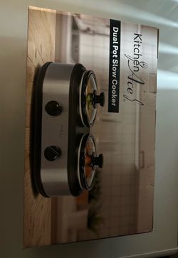 dual pot slow cooker kitchen ace