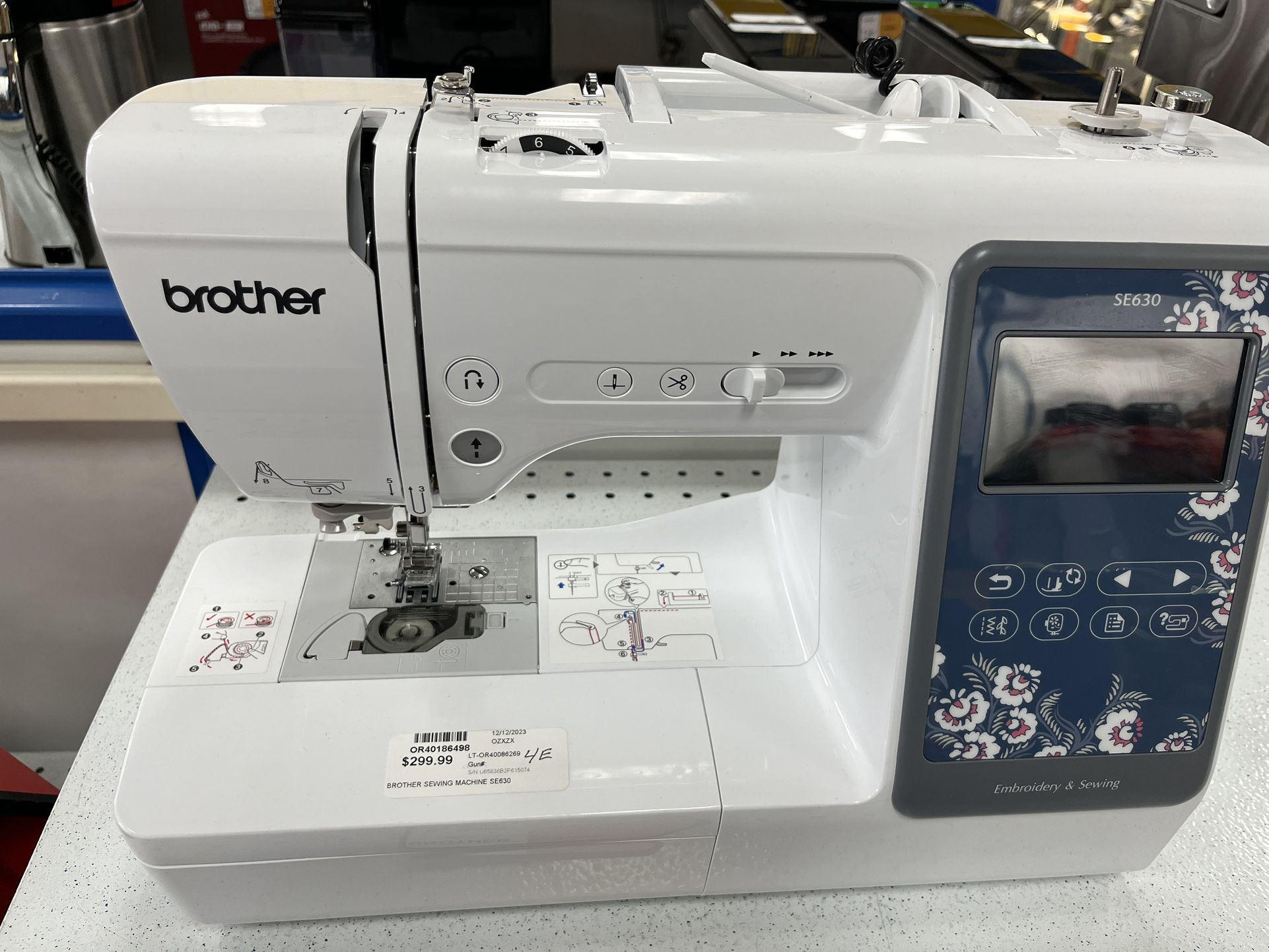 Brother SE630 Embroidery And Sewing Machine 