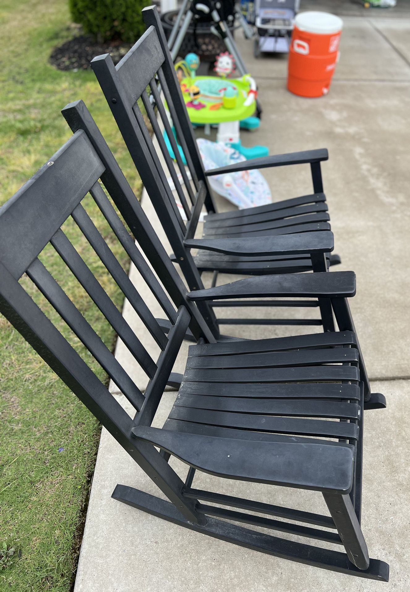 Light Weight Faux Wood Rocking Chairs For Sale