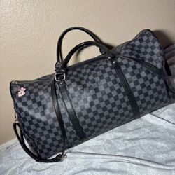 Authentic Black Louis Vuitton Duffle Bag 