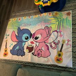Stitch & Angel Gender Backdrop 