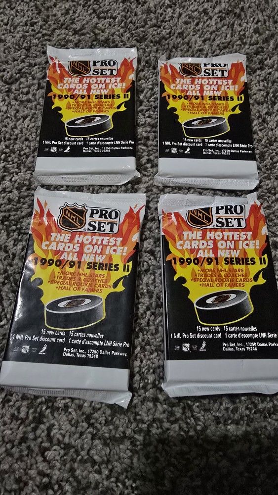 🏒 For Sale: 1990 Pro Set NHL Series II Trading Card Packs – $10 (Rochester Pickup)  