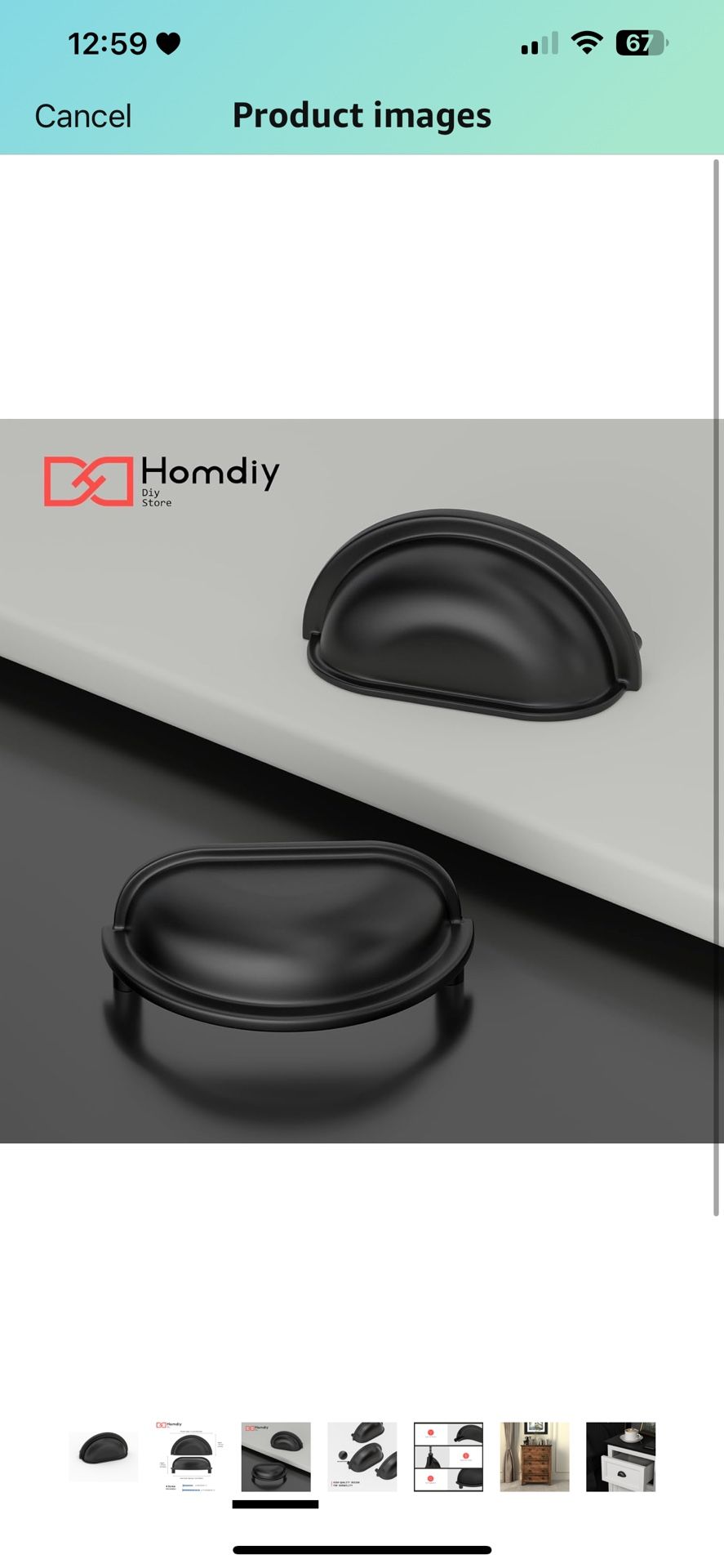 20 Pack Handles Black