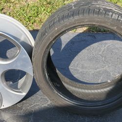 VW GTI (MK5) rim and tire