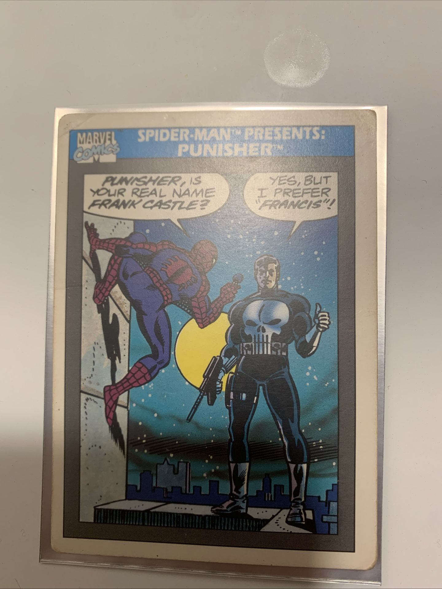 Spider-Man Presents Punisher Trading Card 1991