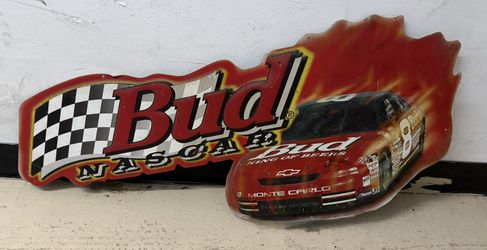 Vintage 1998 Bud Racing Metal Sign Monte Carlo #8 Dale Earnhardt Jr  34x 16.5