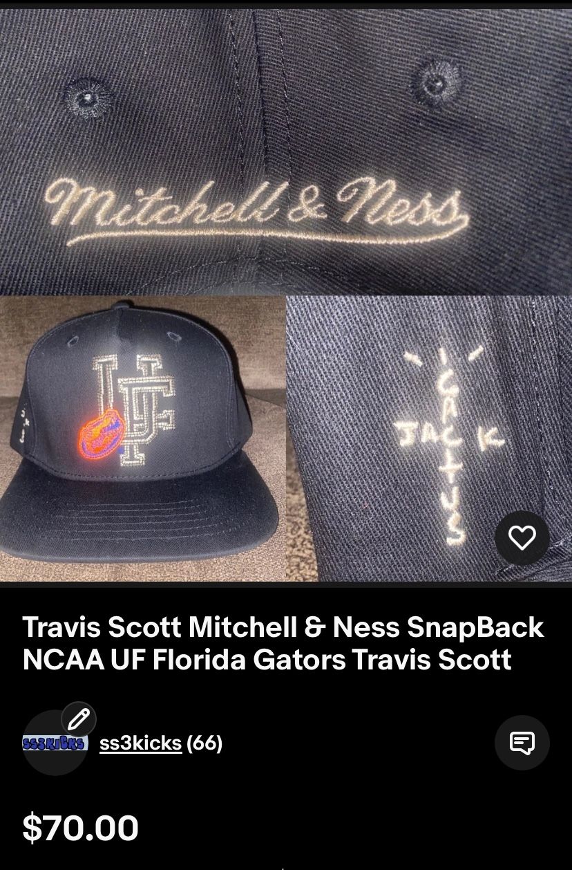Mitchell And Ness Travis Scott Florida Gators SnapBack