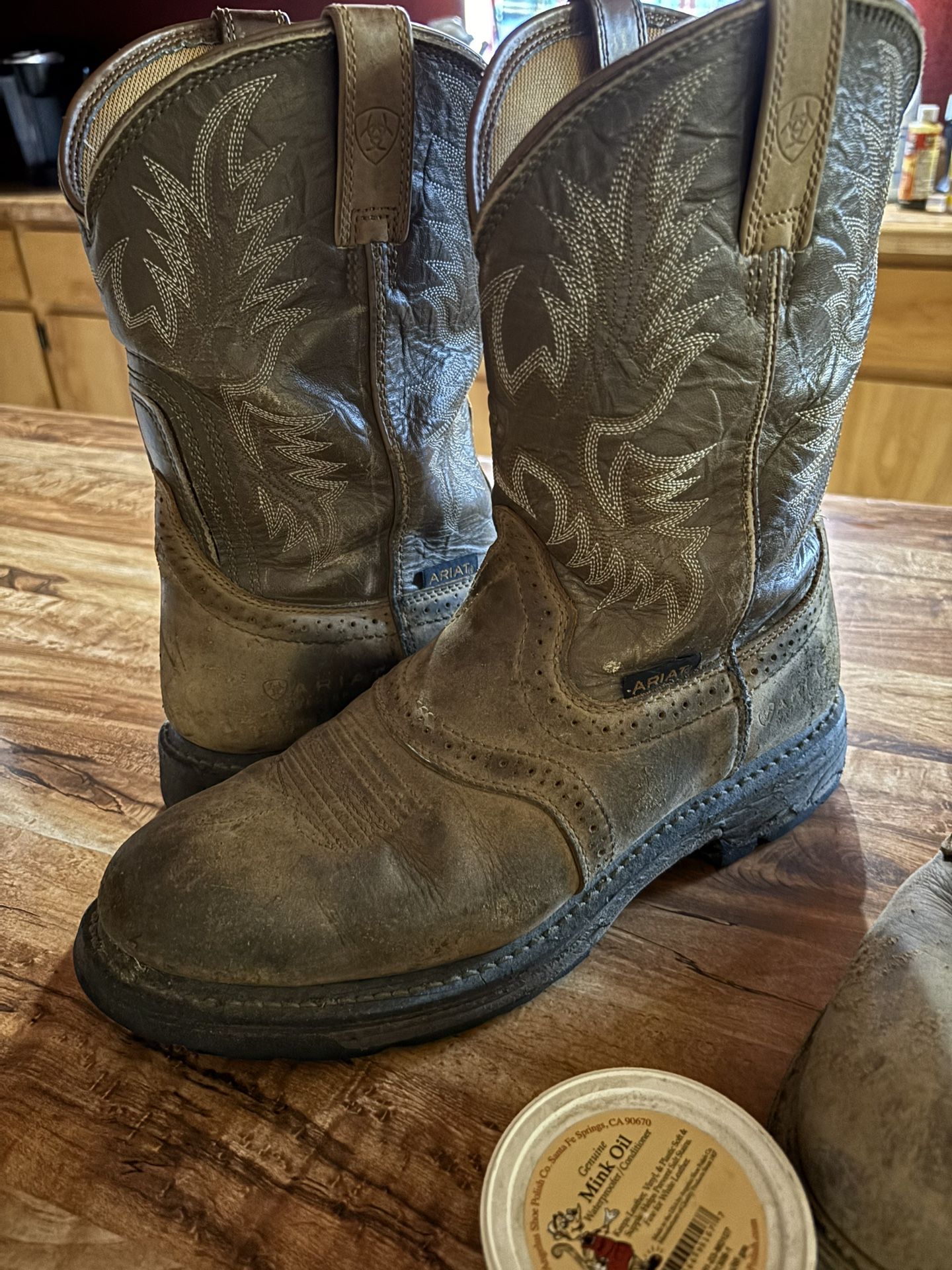 Ariat Waterproof Work Boots Size 11 1/2