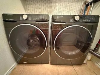 Samsung Front-Load Washer & Dryer Set – Black Stainless