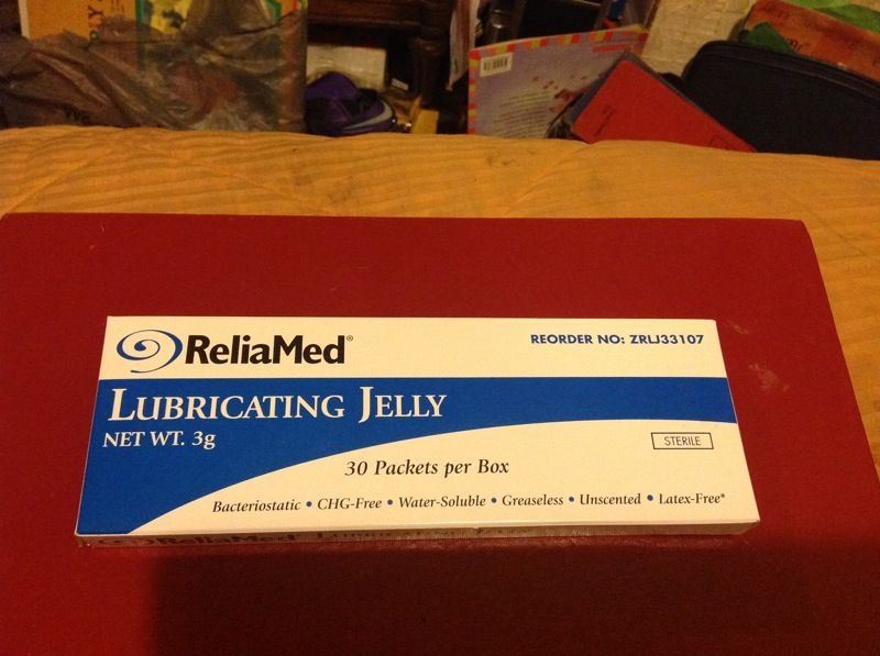 Reliamed lubricating jelly 30 packs per box