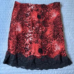 Cheetah Print Skirt