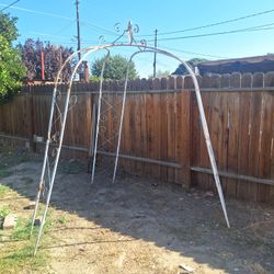 metal garden arbor