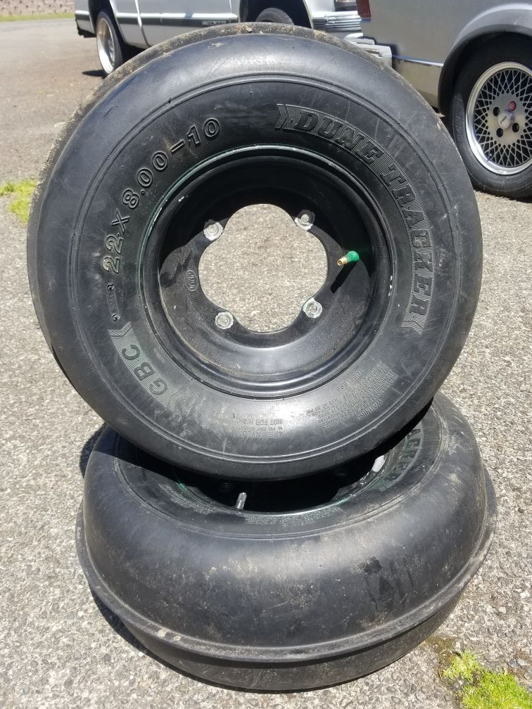 Front Sand Tires on YFZ 450 bolt pattern wheels