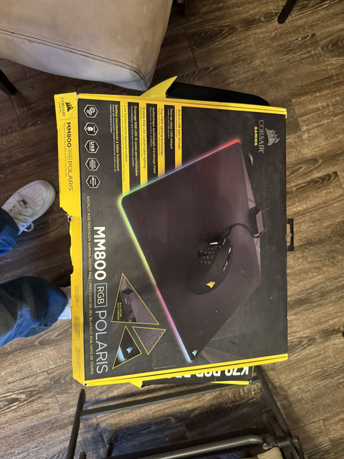 CORSAIR- MM800 RGB POLARIS Gaming Mouse Pad non-cloth edition
