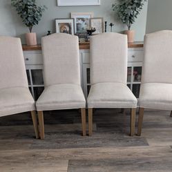 4 Restoration Hardware Parsons chairs