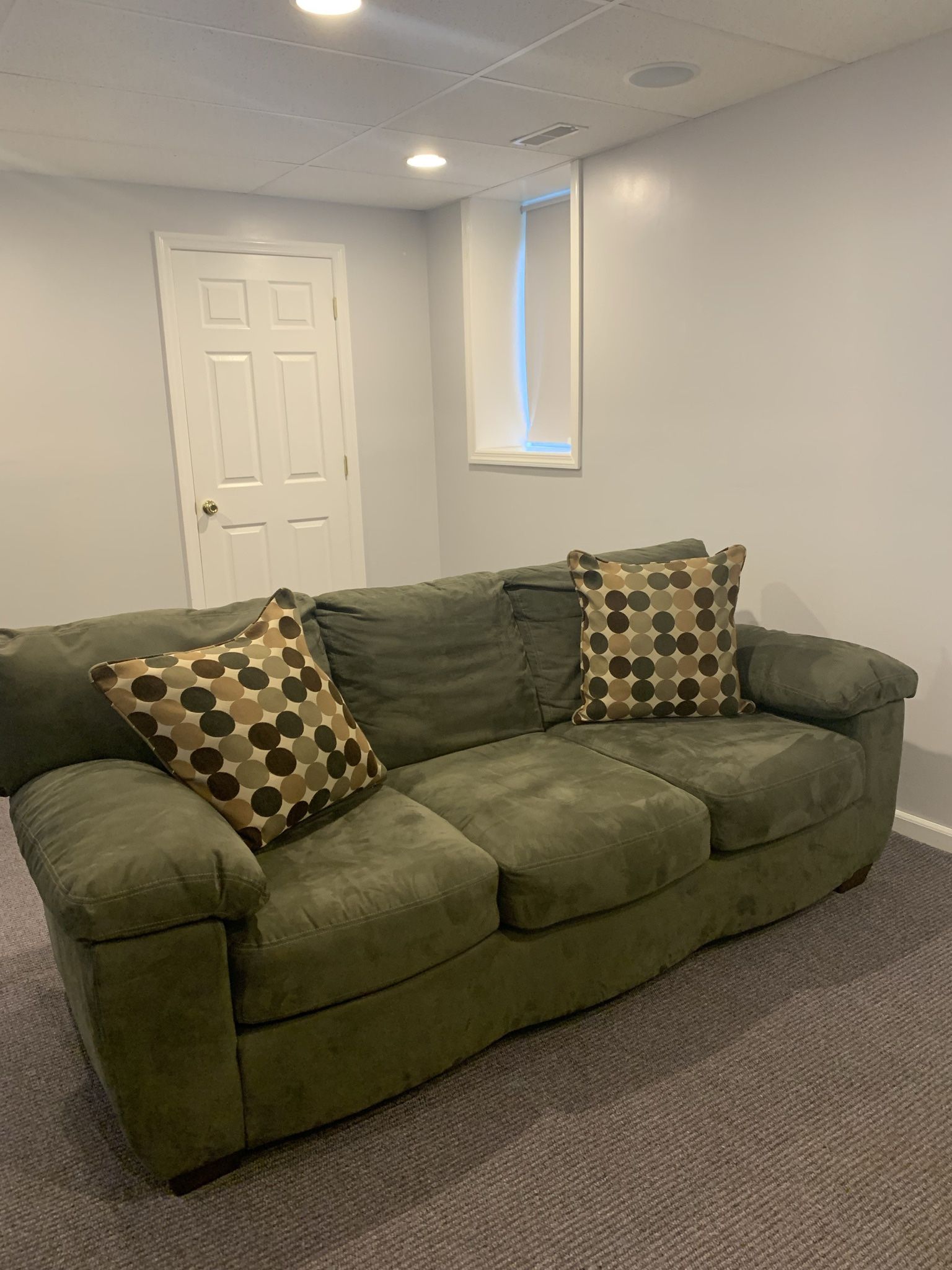 Excellent Condition Barely Used Microfiber Couch And Love Seat