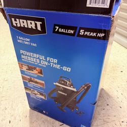 Brand NEW HART VOC708PF 3701 7 Gallon 5 Peak HP Poly Wet/Dry Vacuum with Blower Function