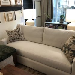 NEW! Crate an Barrel Axis Classic 88” Bench Sofa