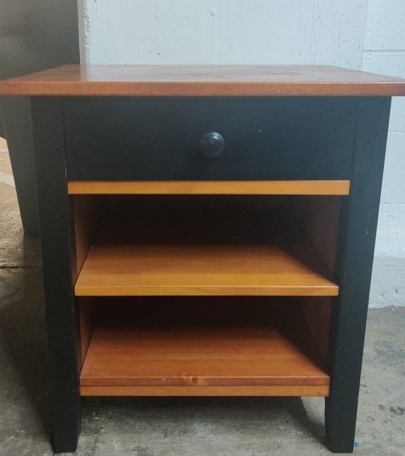 Vintage Solid Wood Side Table/Night Stand/Bookcase/Cabinet/Shelf