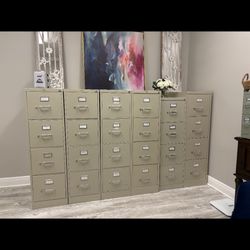 6 Filing Cabinets 