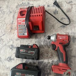 Milwakee Battery And Drill