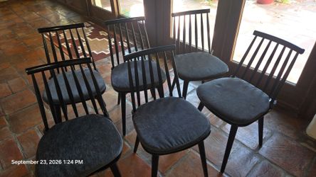 Set of 6 Modern Farmhouse dining chaira