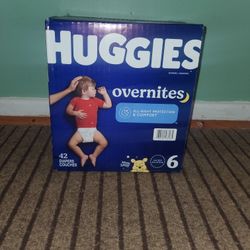 Huggies 42 Diapers  Overnites #6 