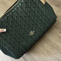 Coach Leather Quilted Shoulder Bag