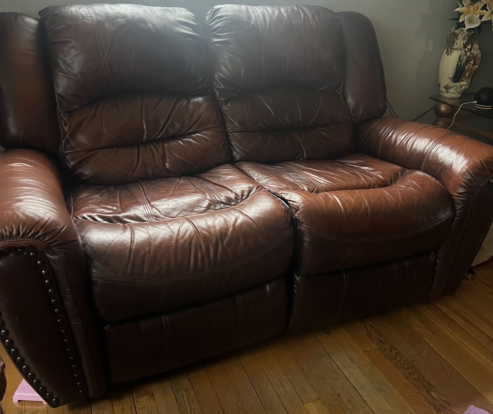 Leather Recliner Loveseat And Recliner Sofa