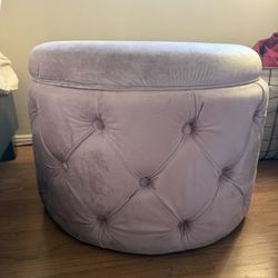 Pink Shoe Storage Ottoman