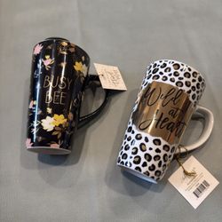 13oz Porcelain Mugs With Lids
