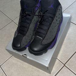 Air Jordan 13 Retro (black/court Purple, White) Size 13 Men’s