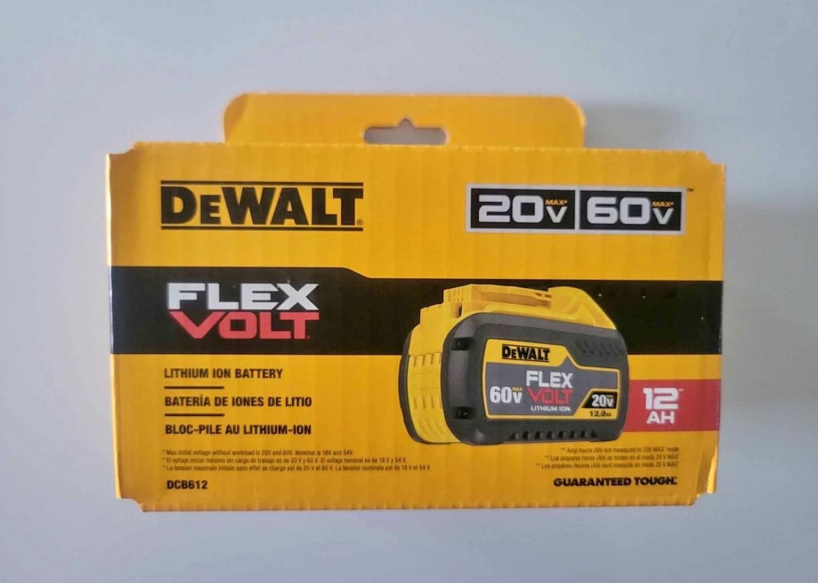 DEWALT FLEXVOLT 20V/60V MAX Lithium-Ion 12.0Ah Battery