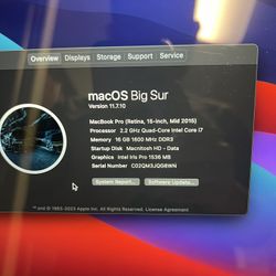 Macbook Pro Mid 2015