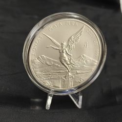 Plata Pura
2023 2 Onzas oz Mexican Libertad Silver Coin Brillante sin Circular en Capsula