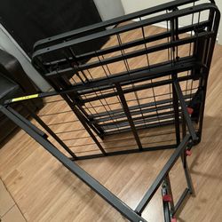 Black Wrought Iron Queen Mattress Frame 