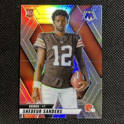 SHEDEUR SANDERS 2025 MOSAIC SILVER VARIATION RC Rookie Browns #290