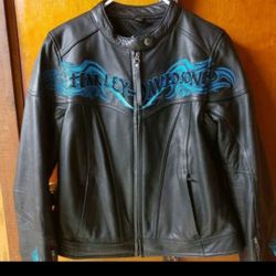 Woman's Leather Harley Davidson Jacket 