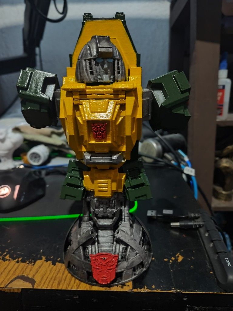 Bust Statue Of Brawn Autobot Transformers