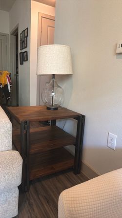 Side table with Lamp