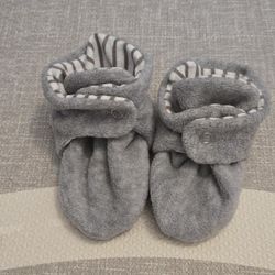 Ella Bonna 12-18 mos Anti-Slip Sole, Fleece Baby Booties, Home Booties, Sweat Proof Organic Cotton Lining,
