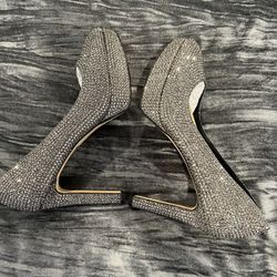 Mk Sliver Crystal Studded Heels Size 9.5 No box brand new Gorgeous heels for the holidays