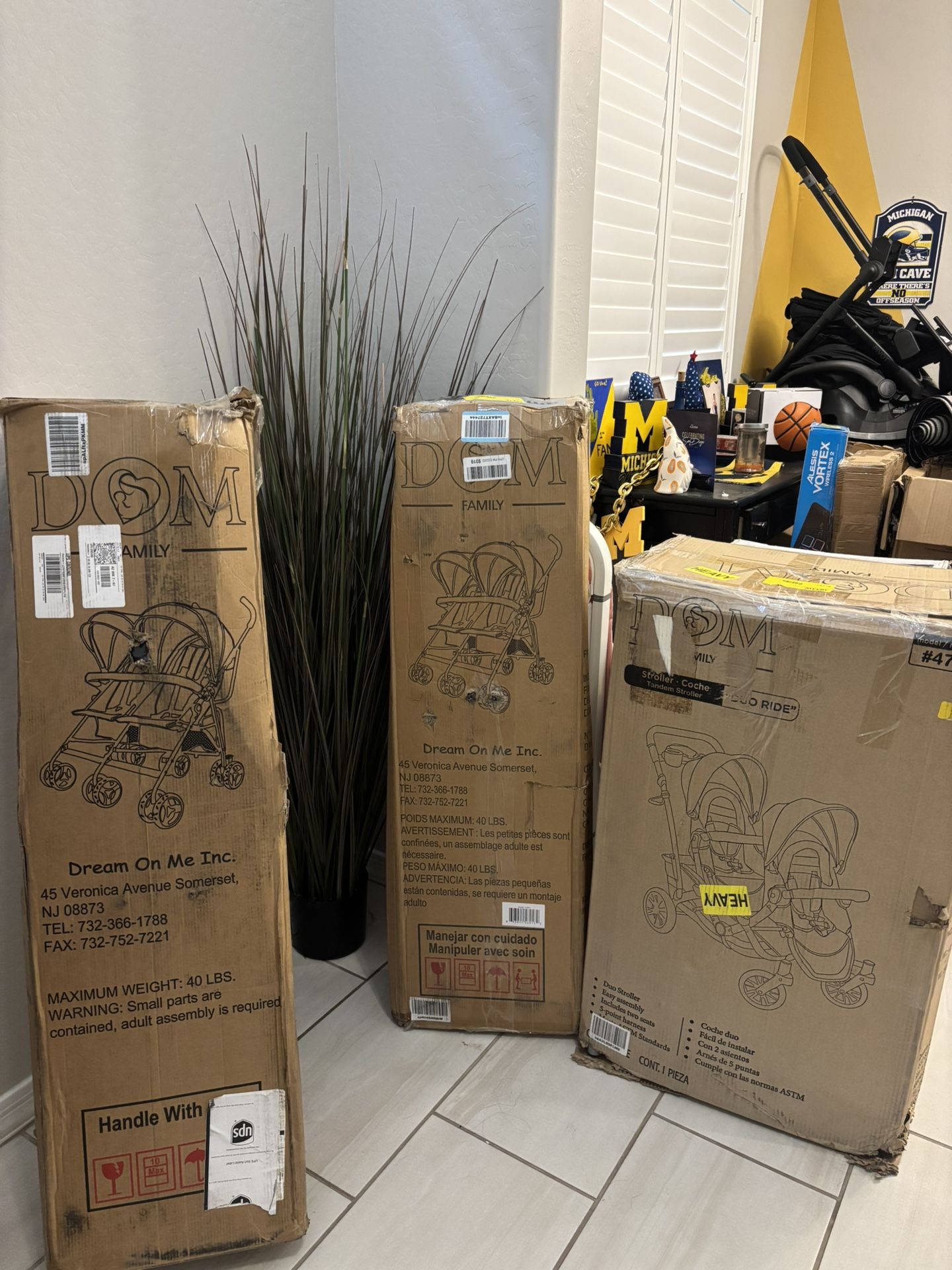 Dream On Me Double Strollers Or Play yard 