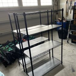 Multiple Metal Storage Shelves Available