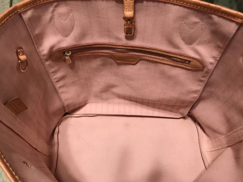 Neverfull GM Azur Ballerina Pink Interior – ethan salyer luxuries
