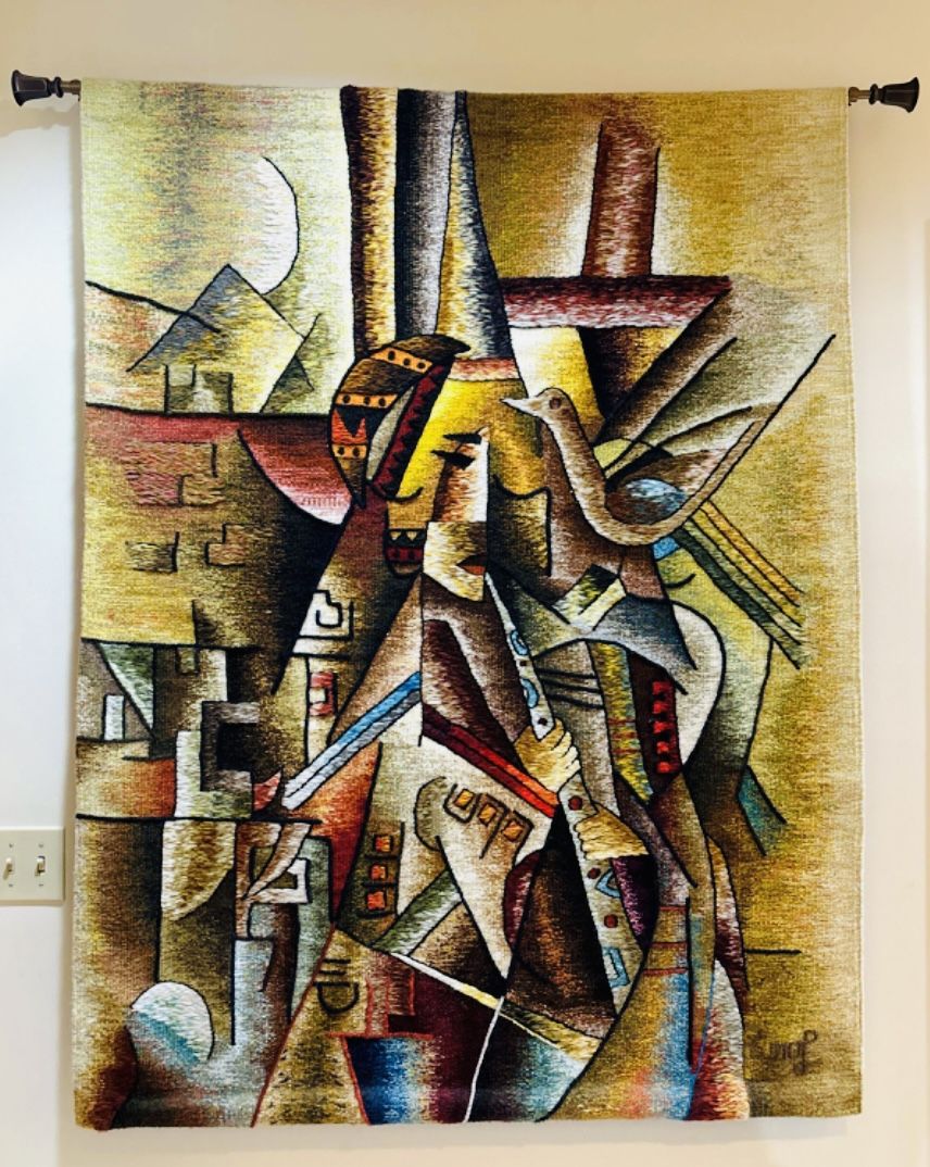 Tapestry By Constantino Laura Hand Woven Alpaca Fiber