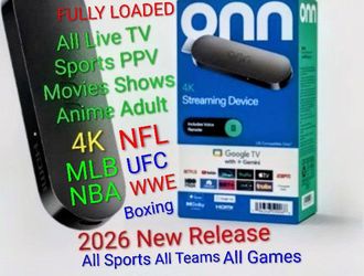 Onn Streaming Device 4k Lowest Price Already Setup with All Sports PPV Movies Shows Live TV Anime and Adult Included NFL MLB UFC WWE Boxing NBA