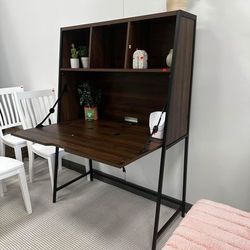 (BRAND NEW) Modern Dark Brown Secretary Desk 