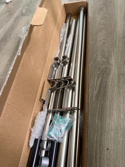 IVILON Curtain Rod Set (120”–240”) – New, Never Used