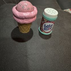 Baby Alive magic scoops ice cream & sprinkles 